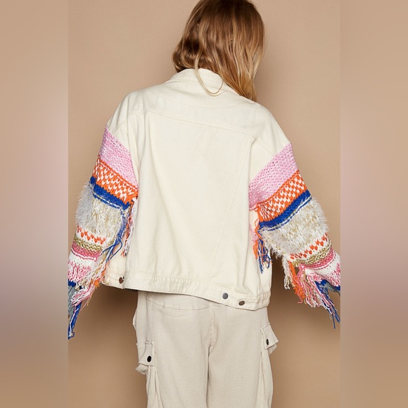 POL “Free Spirit” Denim & Fringe Jacket - Picture 7 of 15